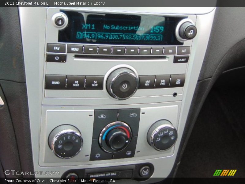 Mocha Steel Metallic / Ebony 2011 Chevrolet Malibu LT