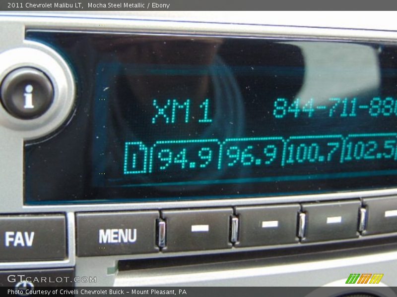 Mocha Steel Metallic / Ebony 2011 Chevrolet Malibu LT