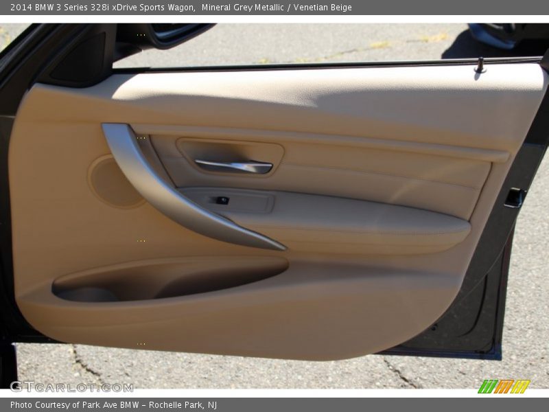 Mineral Grey Metallic / Venetian Beige 2014 BMW 3 Series 328i xDrive Sports Wagon