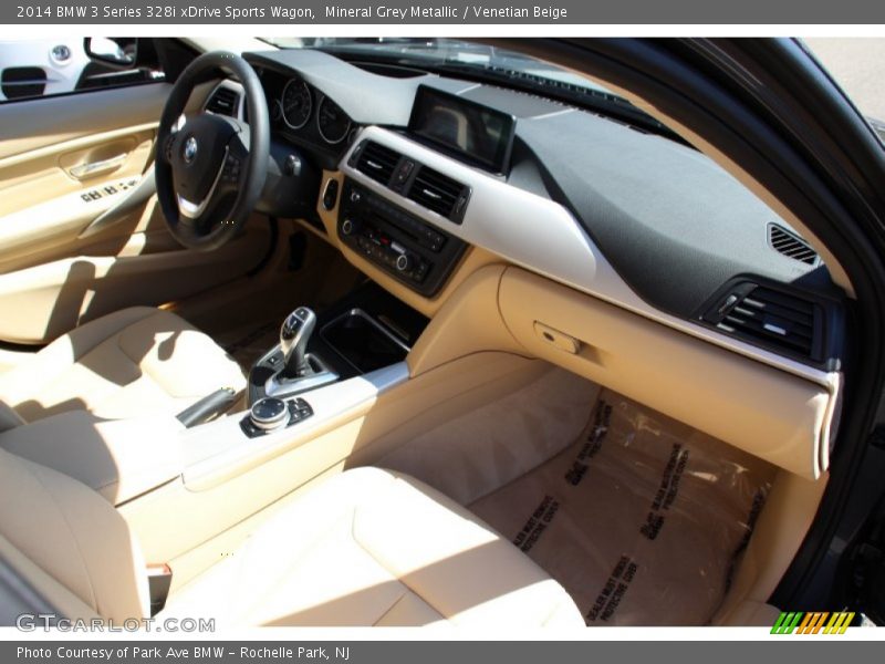Mineral Grey Metallic / Venetian Beige 2014 BMW 3 Series 328i xDrive Sports Wagon