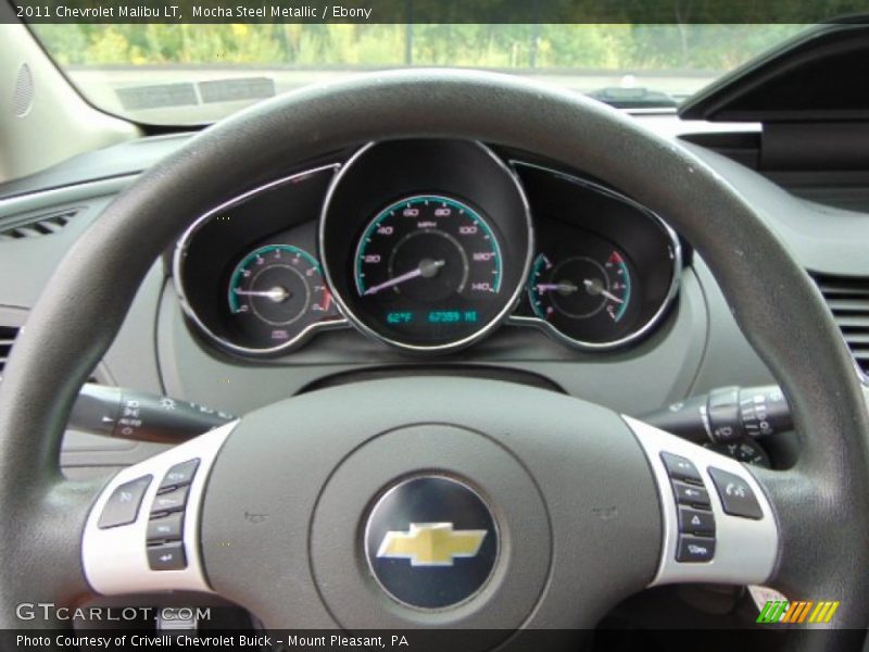 Mocha Steel Metallic / Ebony 2011 Chevrolet Malibu LT