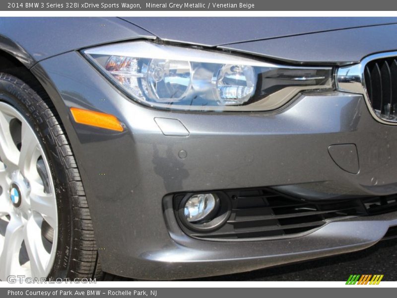 Mineral Grey Metallic / Venetian Beige 2014 BMW 3 Series 328i xDrive Sports Wagon