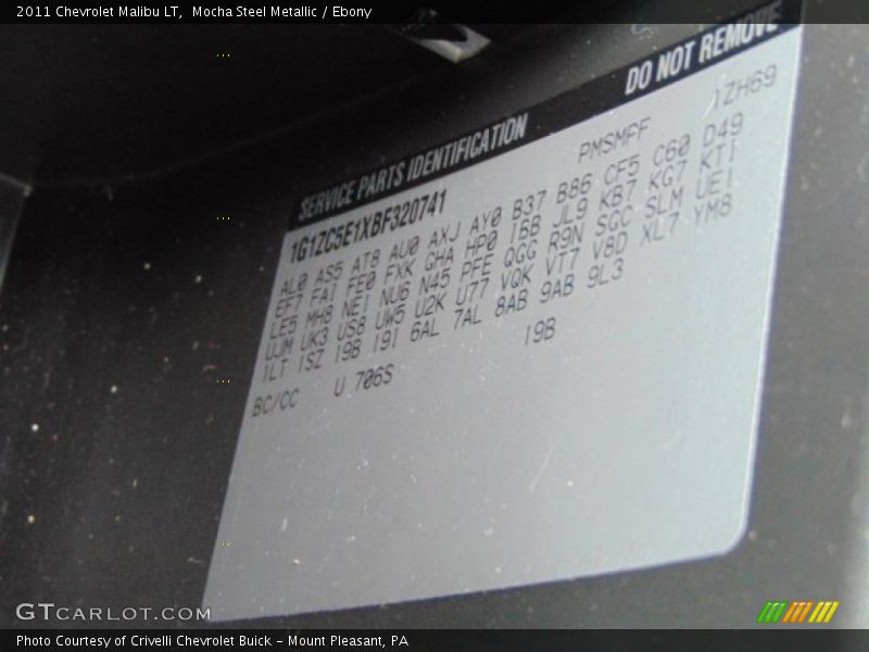 Mocha Steel Metallic / Ebony 2011 Chevrolet Malibu LT