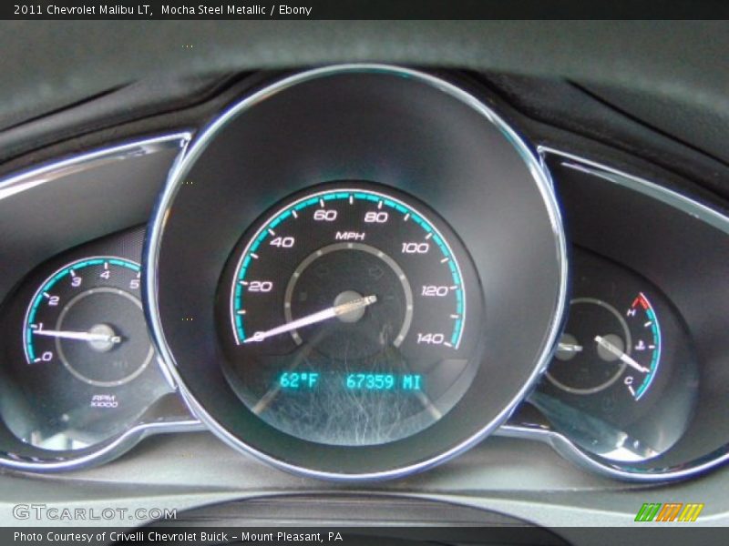 Mocha Steel Metallic / Ebony 2011 Chevrolet Malibu LT