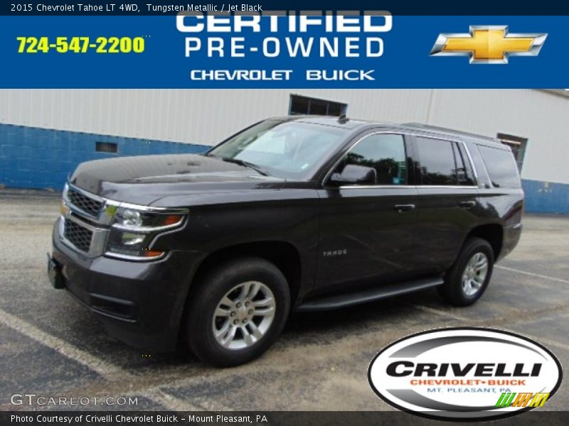Tungsten Metallic / Jet Black 2015 Chevrolet Tahoe LT 4WD