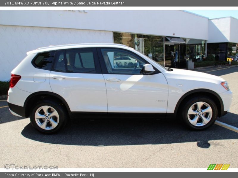 Alpine White / Sand Beige Nevada Leather 2011 BMW X3 xDrive 28i