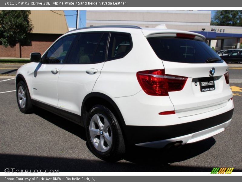 Alpine White / Sand Beige Nevada Leather 2011 BMW X3 xDrive 28i