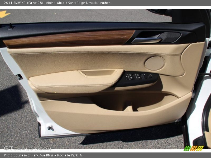 Alpine White / Sand Beige Nevada Leather 2011 BMW X3 xDrive 28i