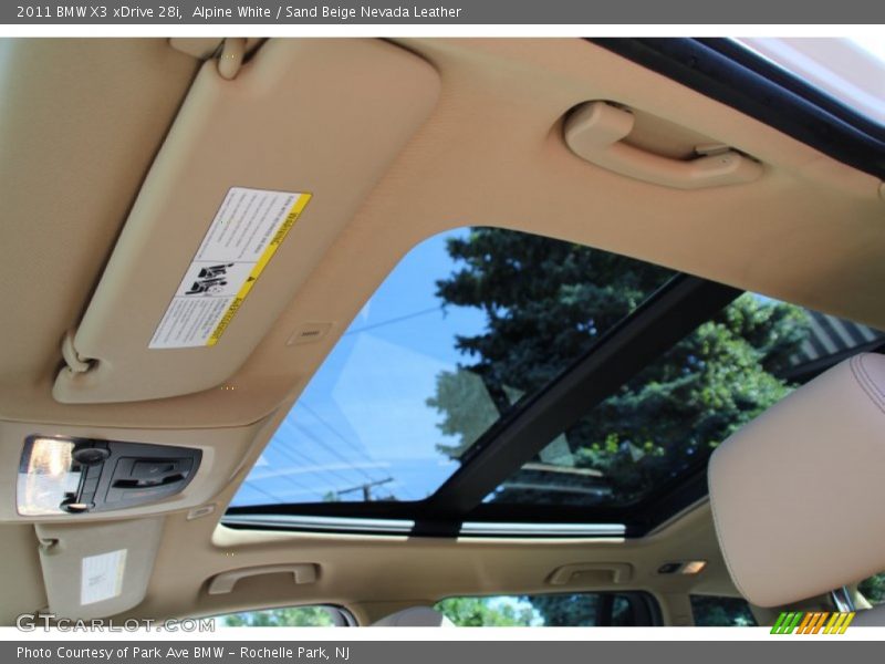Alpine White / Sand Beige Nevada Leather 2011 BMW X3 xDrive 28i