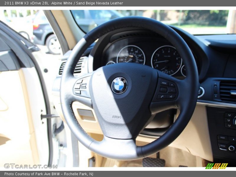 Alpine White / Sand Beige Nevada Leather 2011 BMW X3 xDrive 28i