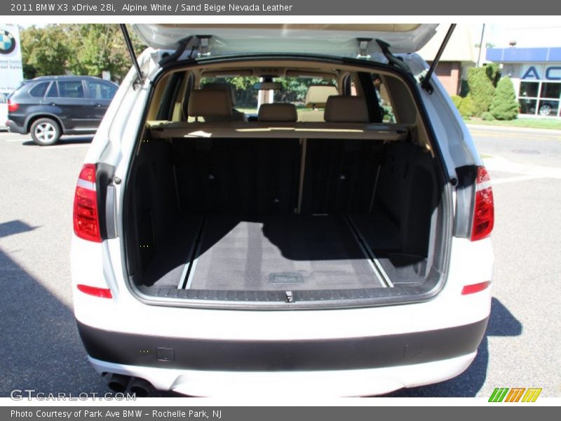 Alpine White / Sand Beige Nevada Leather 2011 BMW X3 xDrive 28i