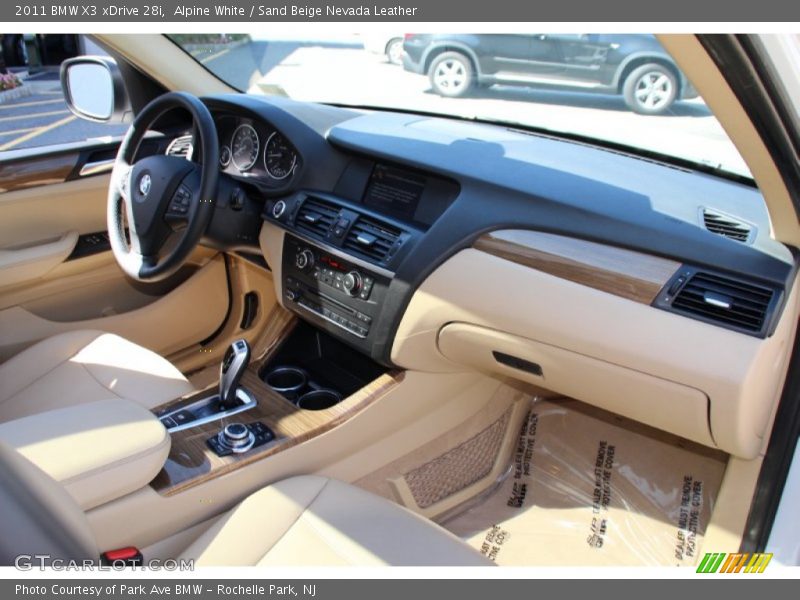 Alpine White / Sand Beige Nevada Leather 2011 BMW X3 xDrive 28i