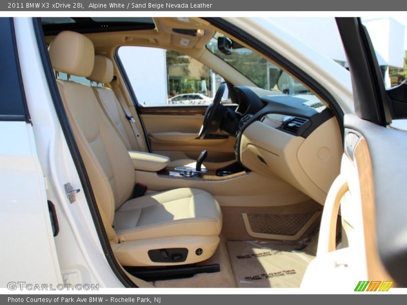 Alpine White / Sand Beige Nevada Leather 2011 BMW X3 xDrive 28i