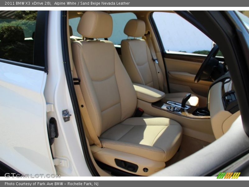 Alpine White / Sand Beige Nevada Leather 2011 BMW X3 xDrive 28i