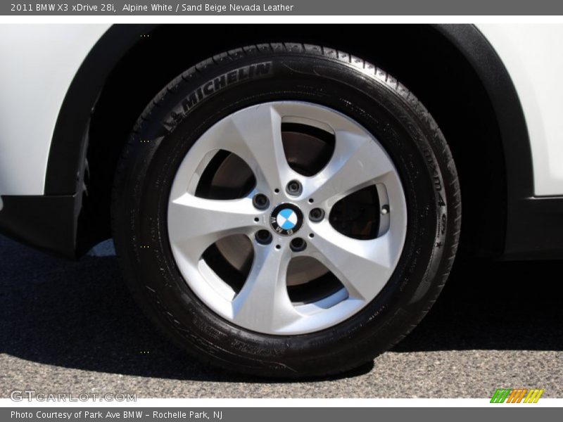 Alpine White / Sand Beige Nevada Leather 2011 BMW X3 xDrive 28i