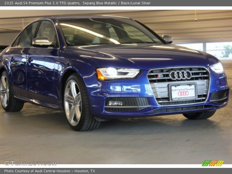 Sepang Blue Metallic / Black/Lunar Silver 2015 Audi S4 Premium Plus 3.0 TFSI quattro