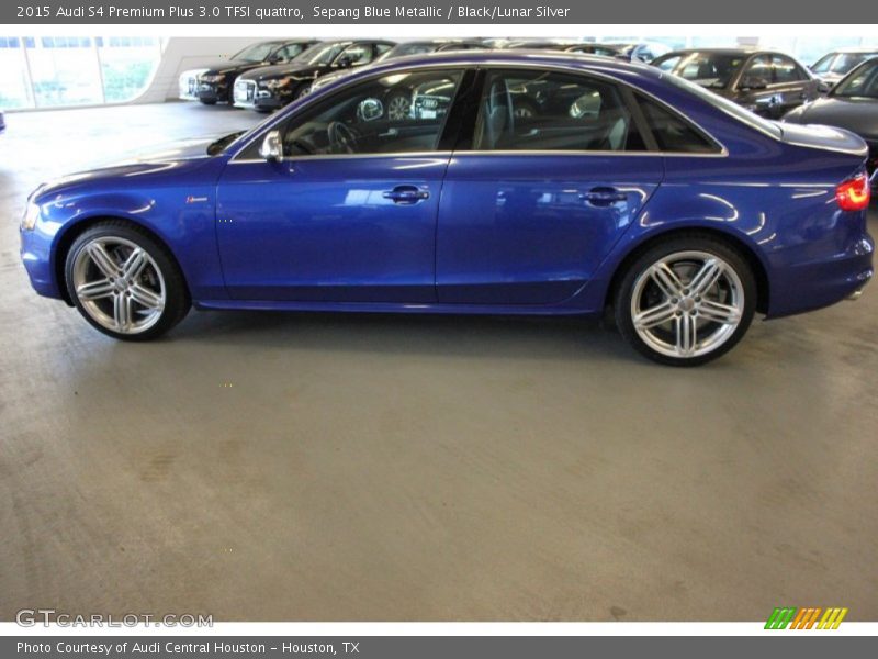 Sepang Blue Metallic / Black/Lunar Silver 2015 Audi S4 Premium Plus 3.0 TFSI quattro