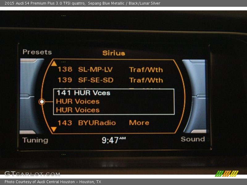 Sepang Blue Metallic / Black/Lunar Silver 2015 Audi S4 Premium Plus 3.0 TFSI quattro