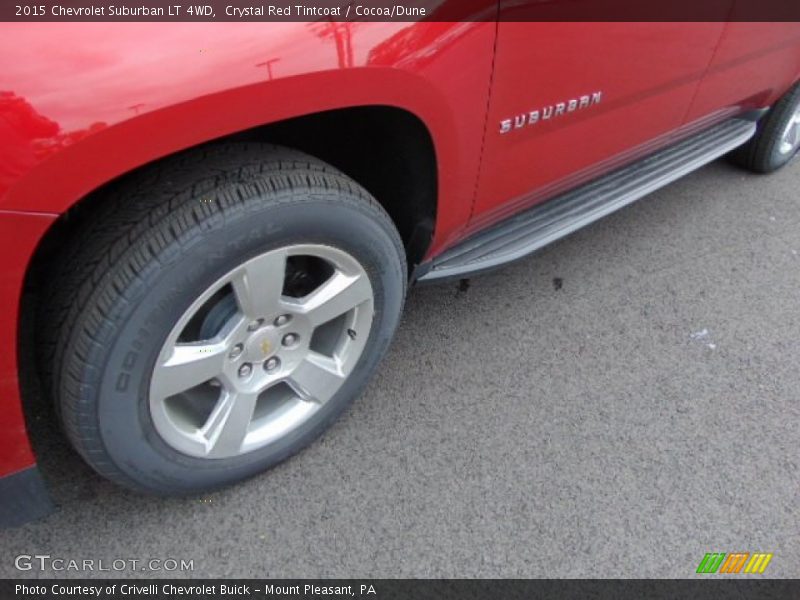 Crystal Red Tintcoat / Cocoa/Dune 2015 Chevrolet Suburban LT 4WD
