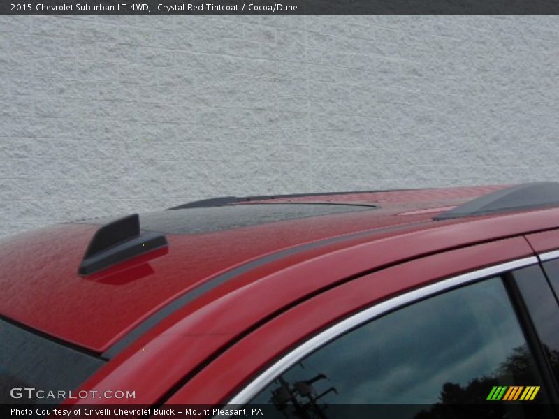 Crystal Red Tintcoat / Cocoa/Dune 2015 Chevrolet Suburban LT 4WD