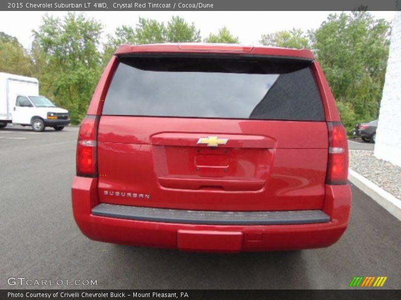 Crystal Red Tintcoat / Cocoa/Dune 2015 Chevrolet Suburban LT 4WD