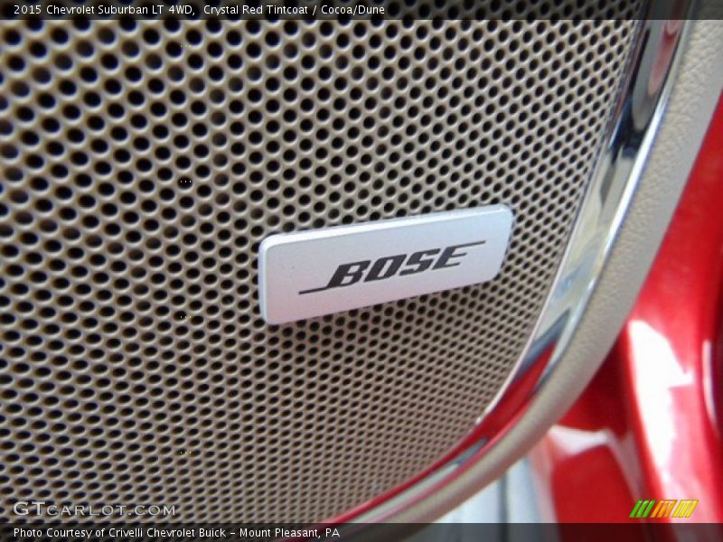 Crystal Red Tintcoat / Cocoa/Dune 2015 Chevrolet Suburban LT 4WD