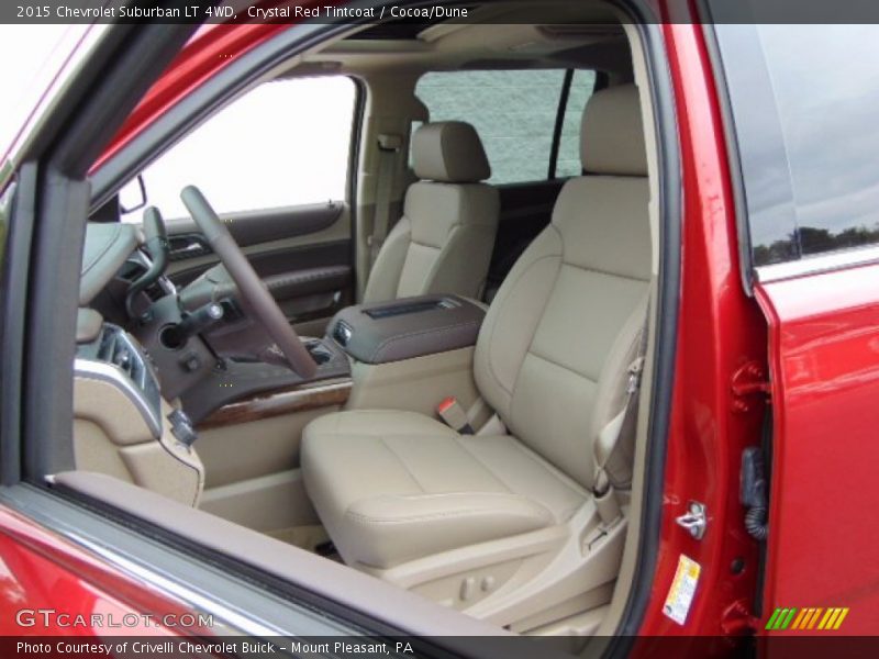 Crystal Red Tintcoat / Cocoa/Dune 2015 Chevrolet Suburban LT 4WD