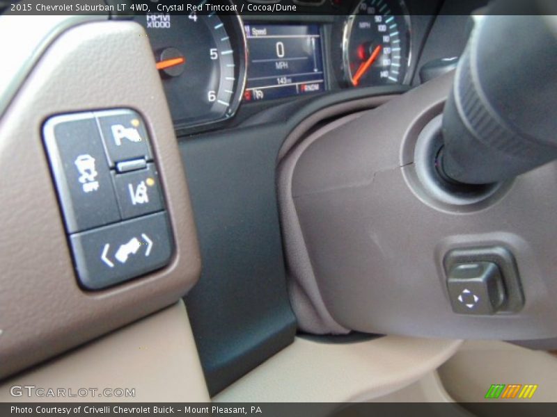 Crystal Red Tintcoat / Cocoa/Dune 2015 Chevrolet Suburban LT 4WD