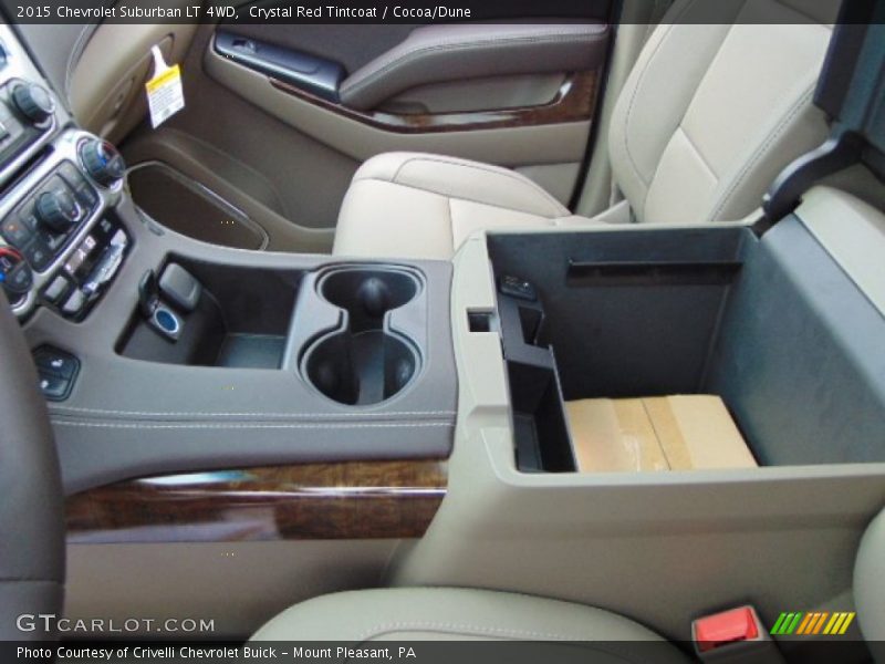 Crystal Red Tintcoat / Cocoa/Dune 2015 Chevrolet Suburban LT 4WD