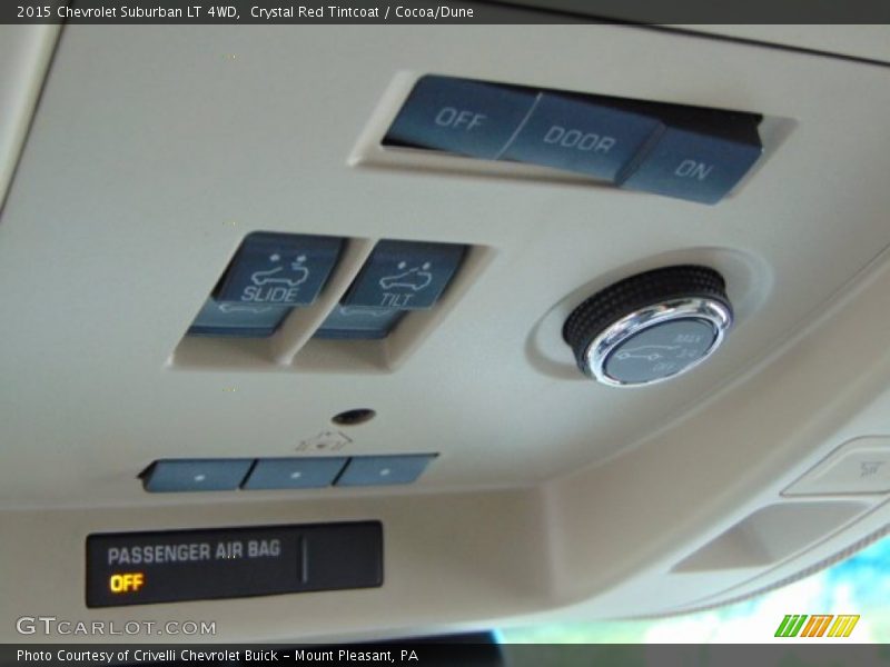Crystal Red Tintcoat / Cocoa/Dune 2015 Chevrolet Suburban LT 4WD
