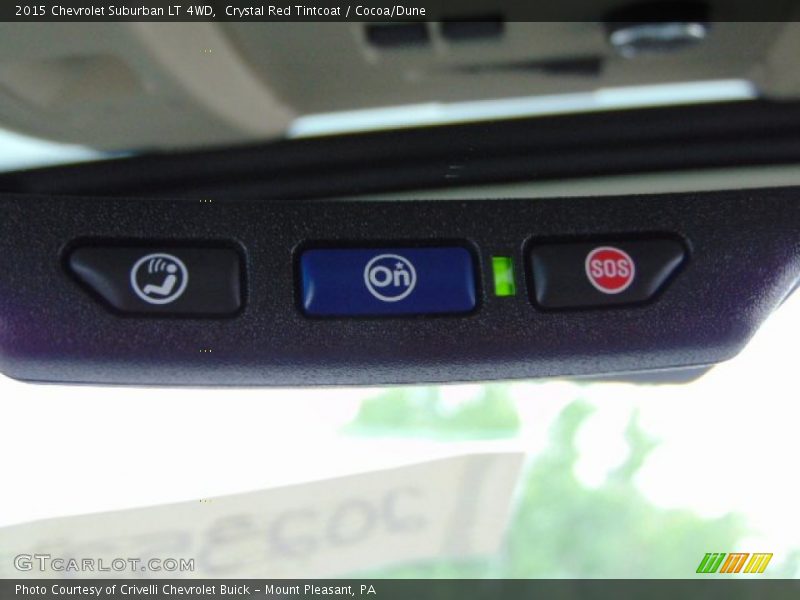 Crystal Red Tintcoat / Cocoa/Dune 2015 Chevrolet Suburban LT 4WD
