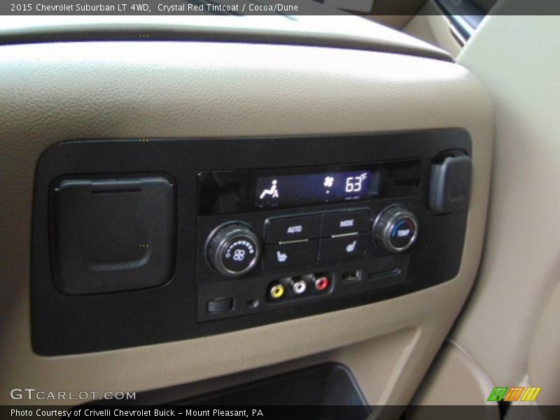 Crystal Red Tintcoat / Cocoa/Dune 2015 Chevrolet Suburban LT 4WD