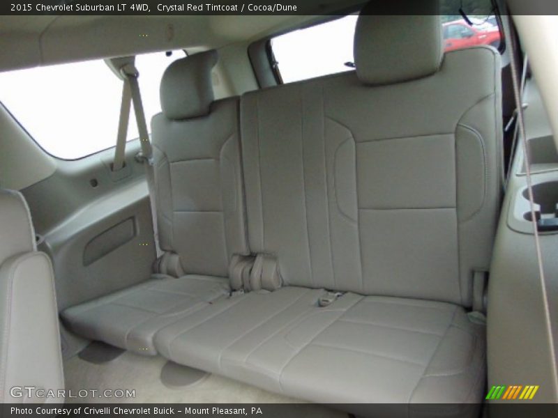 Crystal Red Tintcoat / Cocoa/Dune 2015 Chevrolet Suburban LT 4WD