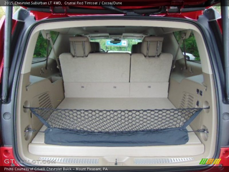 Crystal Red Tintcoat / Cocoa/Dune 2015 Chevrolet Suburban LT 4WD