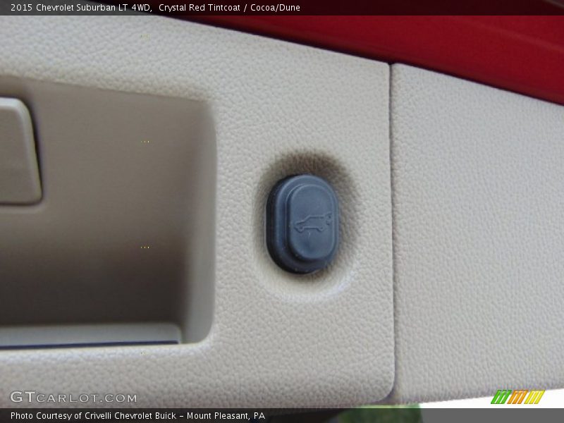 Crystal Red Tintcoat / Cocoa/Dune 2015 Chevrolet Suburban LT 4WD