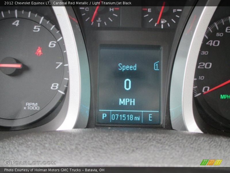 Cardinal Red Metallic / Light Titanium/Jet Black 2012 Chevrolet Equinox LT