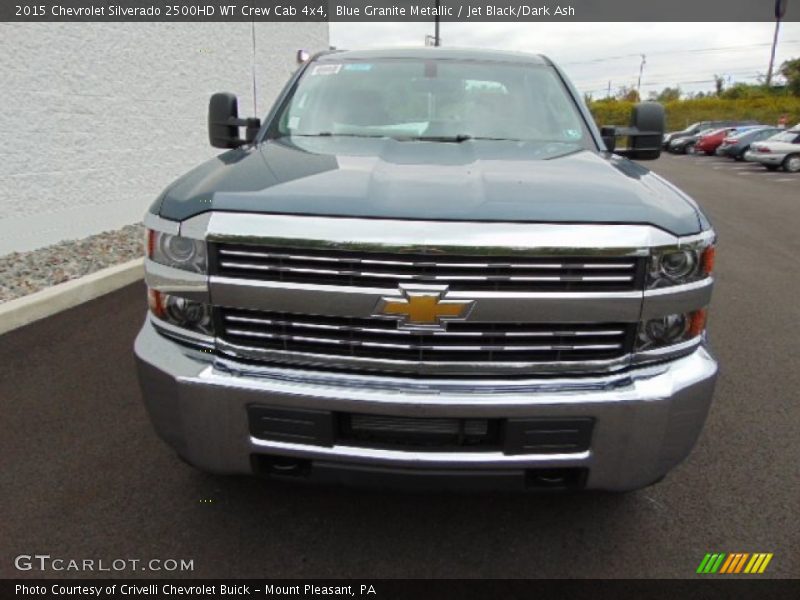 Blue Granite Metallic / Jet Black/Dark Ash 2015 Chevrolet Silverado 2500HD WT Crew Cab 4x4
