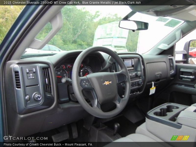 Blue Granite Metallic / Jet Black/Dark Ash 2015 Chevrolet Silverado 2500HD WT Crew Cab 4x4