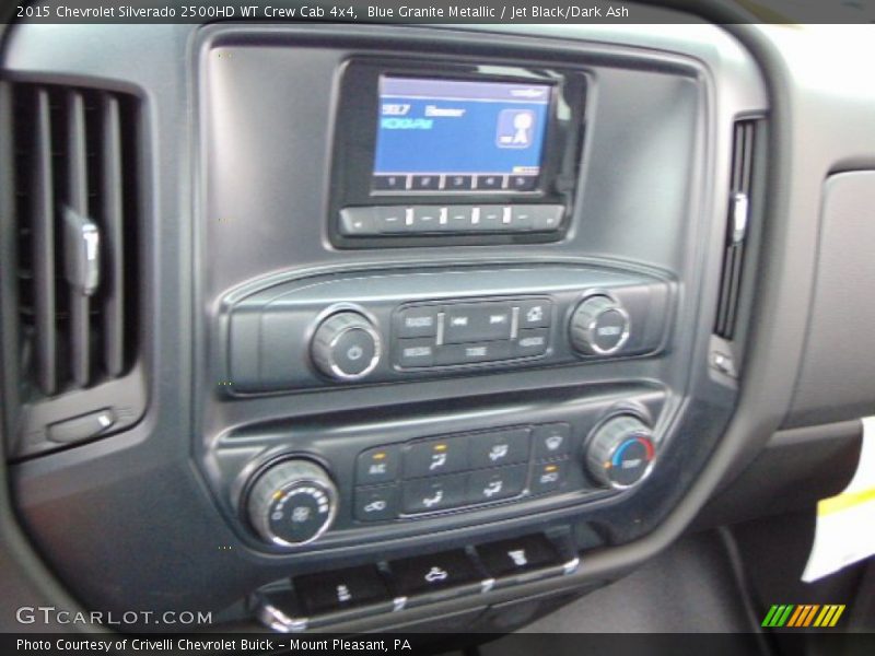Blue Granite Metallic / Jet Black/Dark Ash 2015 Chevrolet Silverado 2500HD WT Crew Cab 4x4