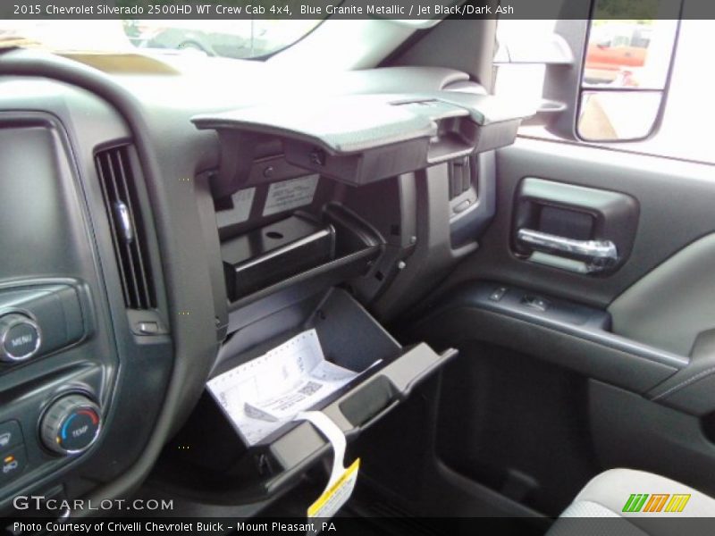 Blue Granite Metallic / Jet Black/Dark Ash 2015 Chevrolet Silverado 2500HD WT Crew Cab 4x4