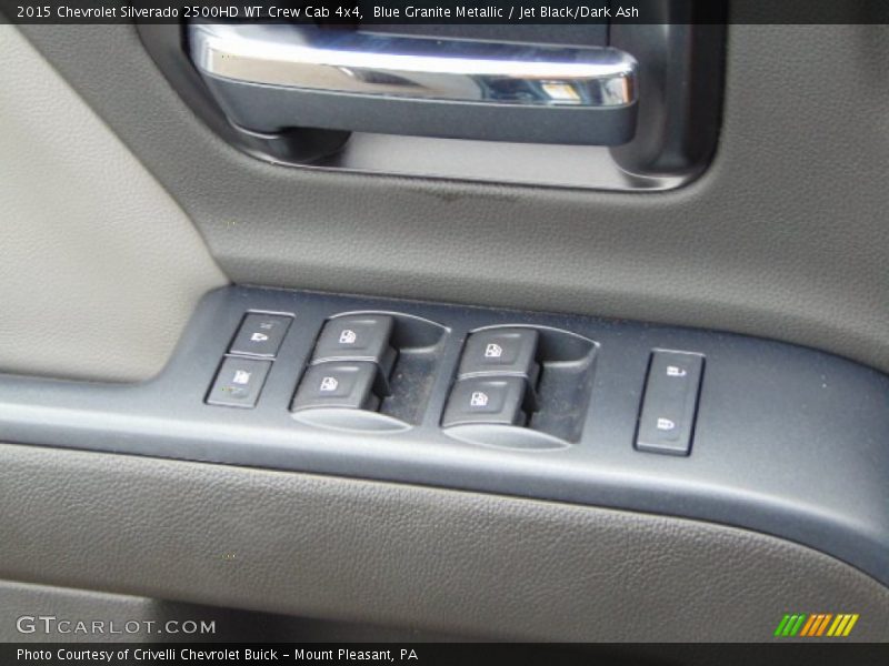 Blue Granite Metallic / Jet Black/Dark Ash 2015 Chevrolet Silverado 2500HD WT Crew Cab 4x4