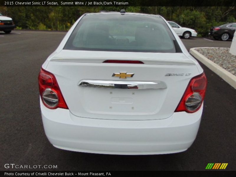 Summit White / Jet Black/Dark Titanium 2015 Chevrolet Sonic LT Sedan