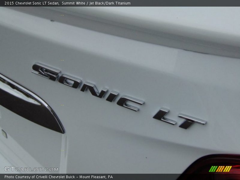 Summit White / Jet Black/Dark Titanium 2015 Chevrolet Sonic LT Sedan