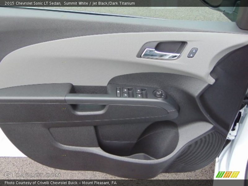 Summit White / Jet Black/Dark Titanium 2015 Chevrolet Sonic LT Sedan