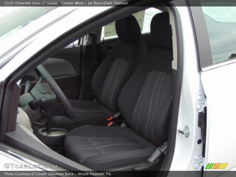Summit White / Jet Black/Dark Titanium 2015 Chevrolet Sonic LT Sedan