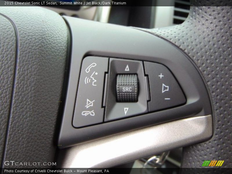 Summit White / Jet Black/Dark Titanium 2015 Chevrolet Sonic LT Sedan