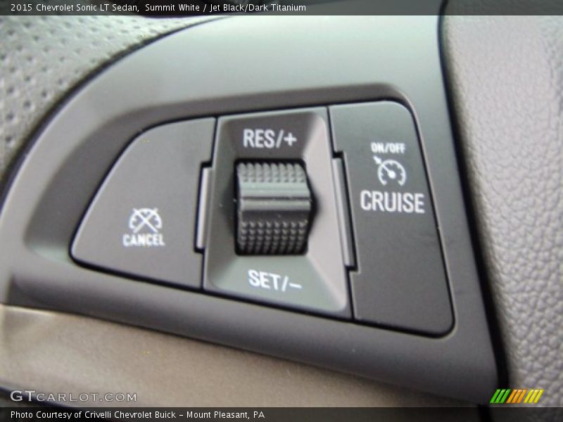 Summit White / Jet Black/Dark Titanium 2015 Chevrolet Sonic LT Sedan