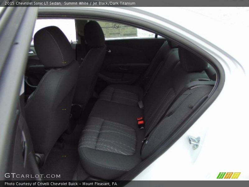 Summit White / Jet Black/Dark Titanium 2015 Chevrolet Sonic LT Sedan