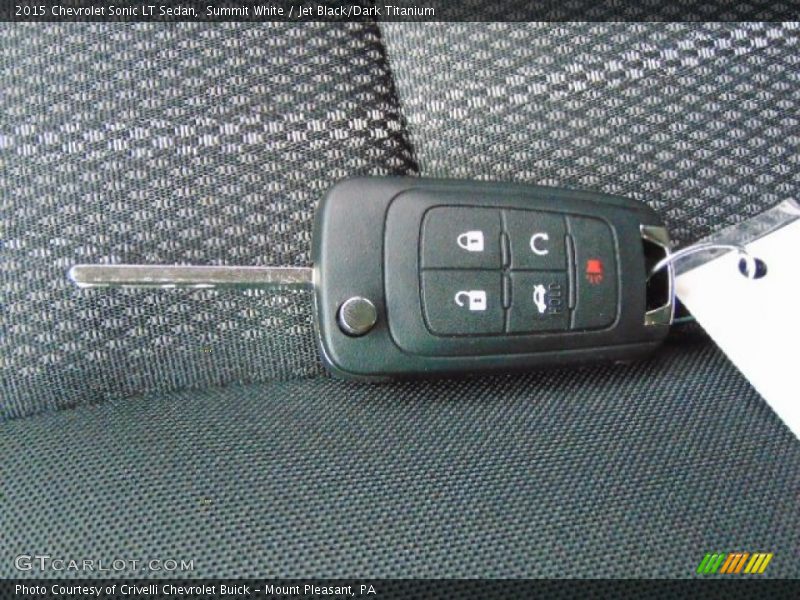 Summit White / Jet Black/Dark Titanium 2015 Chevrolet Sonic LT Sedan