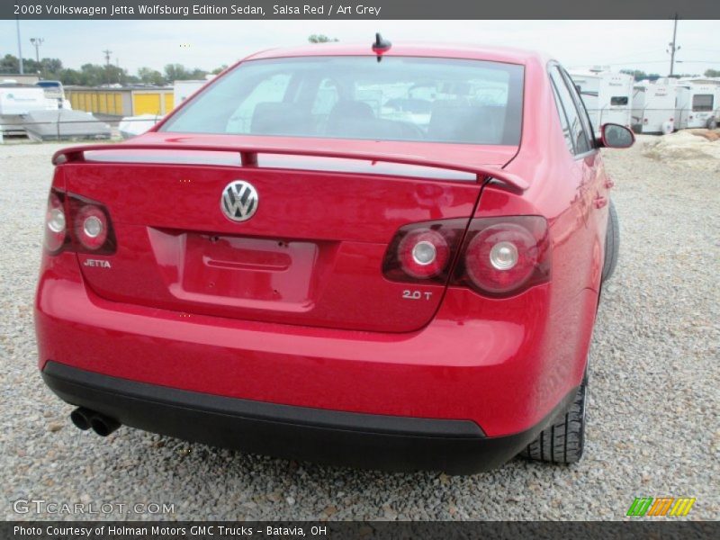 Salsa Red / Art Grey 2008 Volkswagen Jetta Wolfsburg Edition Sedan